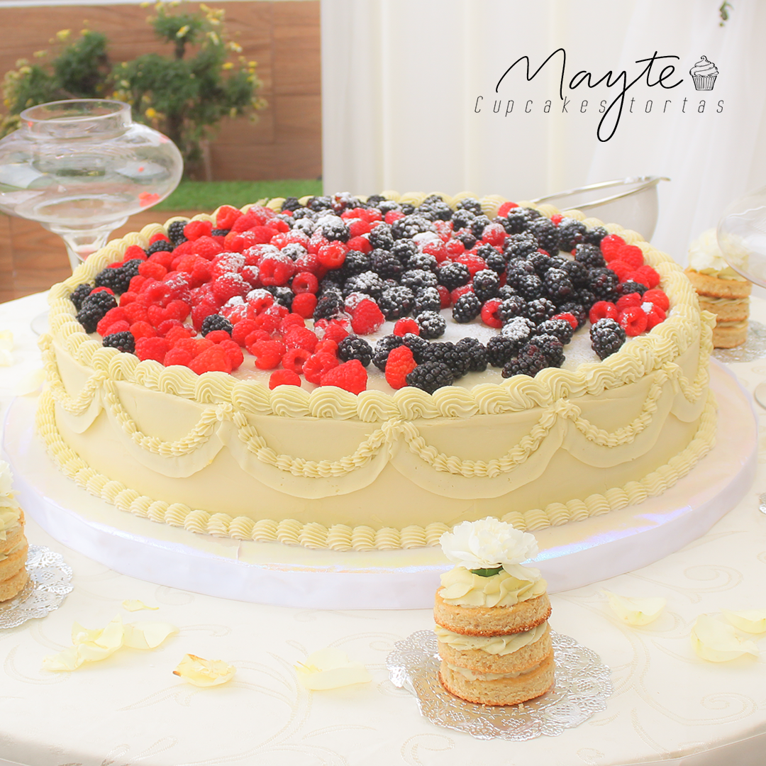 Torta elegante de bodas de Mayte Cupcakes